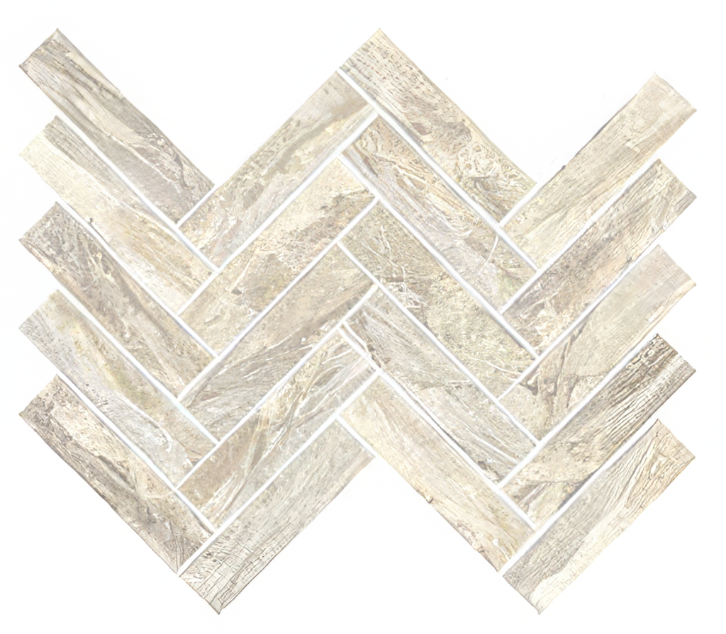Serene 1.5" x 3" Herringbone Mosaic Porcelain Tile - NOVA Tile & Stone