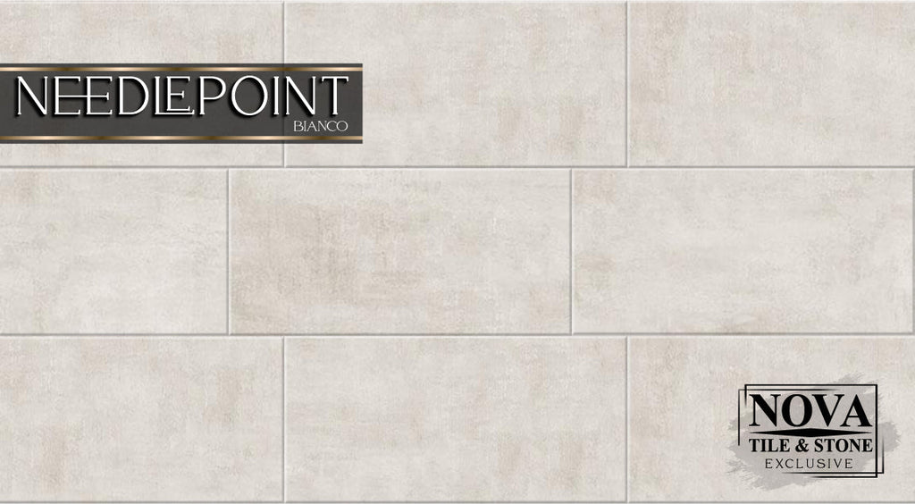 Needlepoint 18" x 36" Rectangle Porcelain Tile - NOVA Tile & Stone