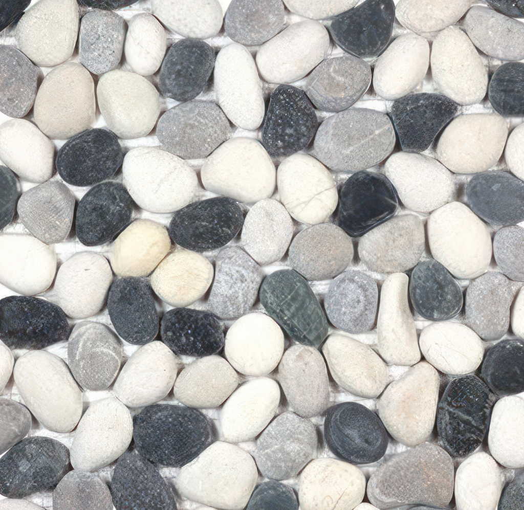 Pebbles Round Mosaic - NOVA Tile & Stone