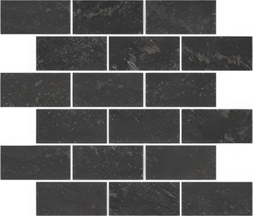 Contemporary Slate 2" x 4" Brick Mosaic Porcelain Tile - NOVA Tile & Stone