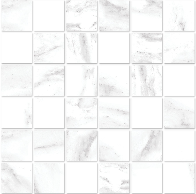 Luxury Calacatta 2" x 2" Square Mosaic Porcelain Tile - NOVA Tile & Stone